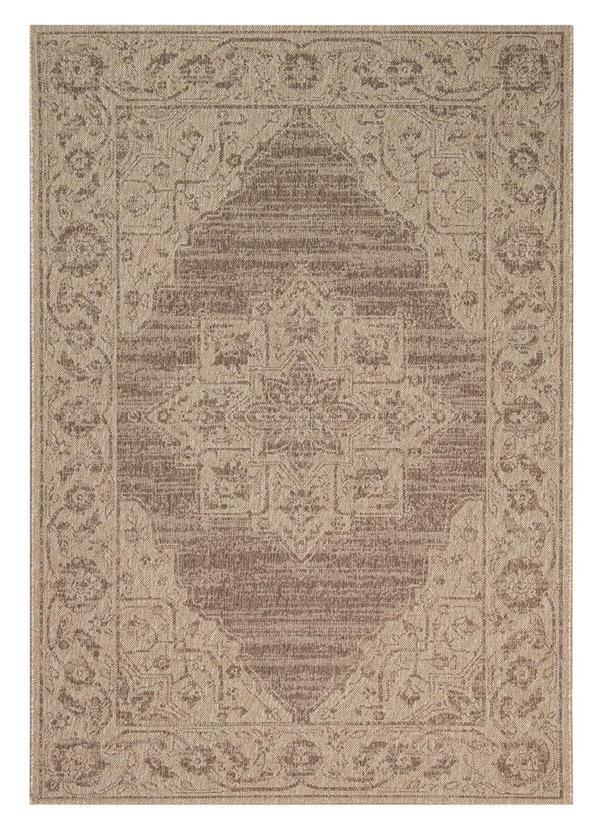 ΧΑΛΙ ETHNIK 204005C BROWN/CARAMEL BEIGE - 070X140 NewPlan