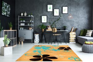Cyan living room